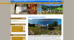 Desktop Screenshot of klastervyssibrod.cz
